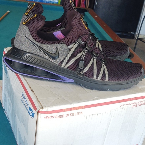 nike shox gravity black purple